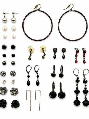 ASSORTED PIERCED EARRINGS - 20 Pairs